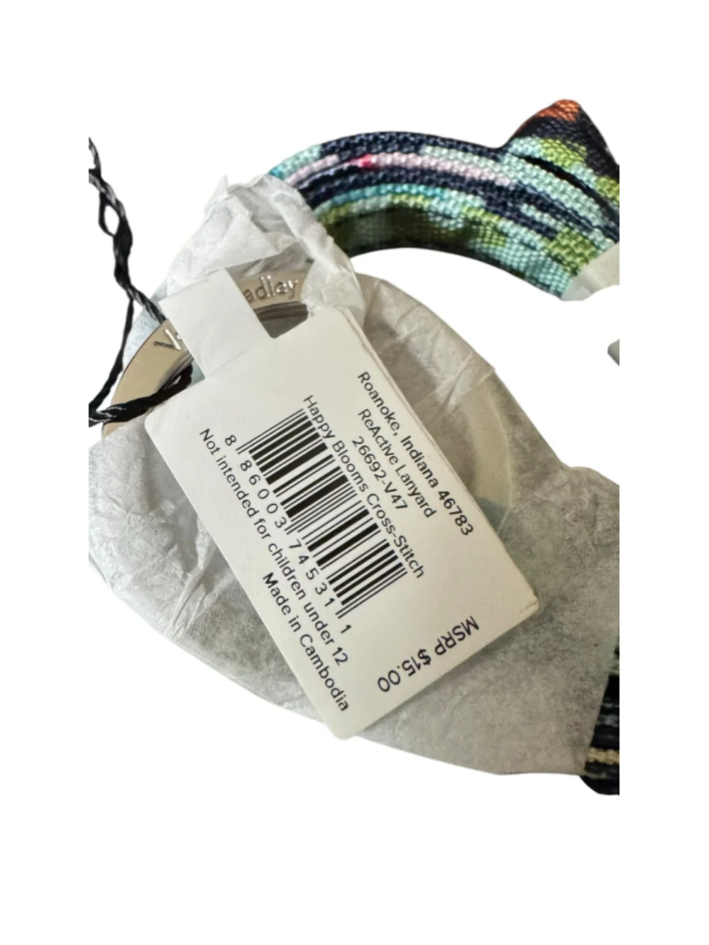 Women's Vera Bradley ReActive Lanyard One Size Blue Multi-color